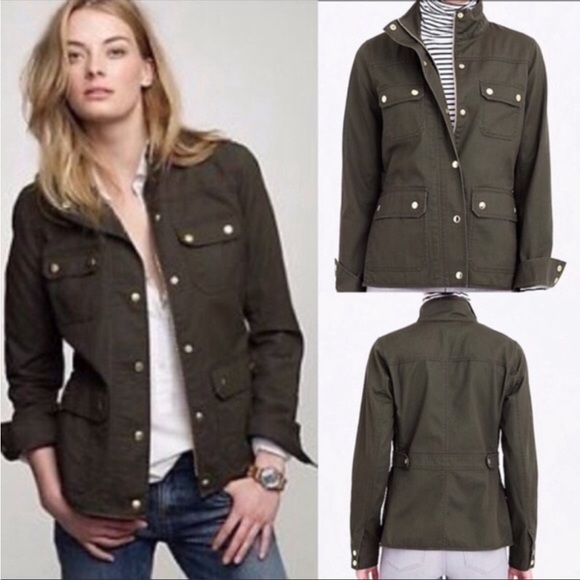 J. Crew Jackets & Blazers - J. Crew Relaxed Boyfriend Field Jacket Green Size XS